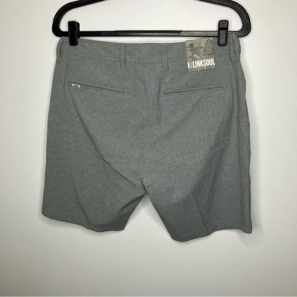 NWT LINKSOUL LINK SOUL Solid Boardwalker Short Grey 31 - Picture 3 of 7
